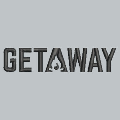 Getaway Embroidered in Black - V.I.T. Fleece Hoodie Design